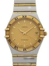 Omega — Omega Constellation Full Bar Quartz 1212.10 Gold Dial 33mm — Watch — resale