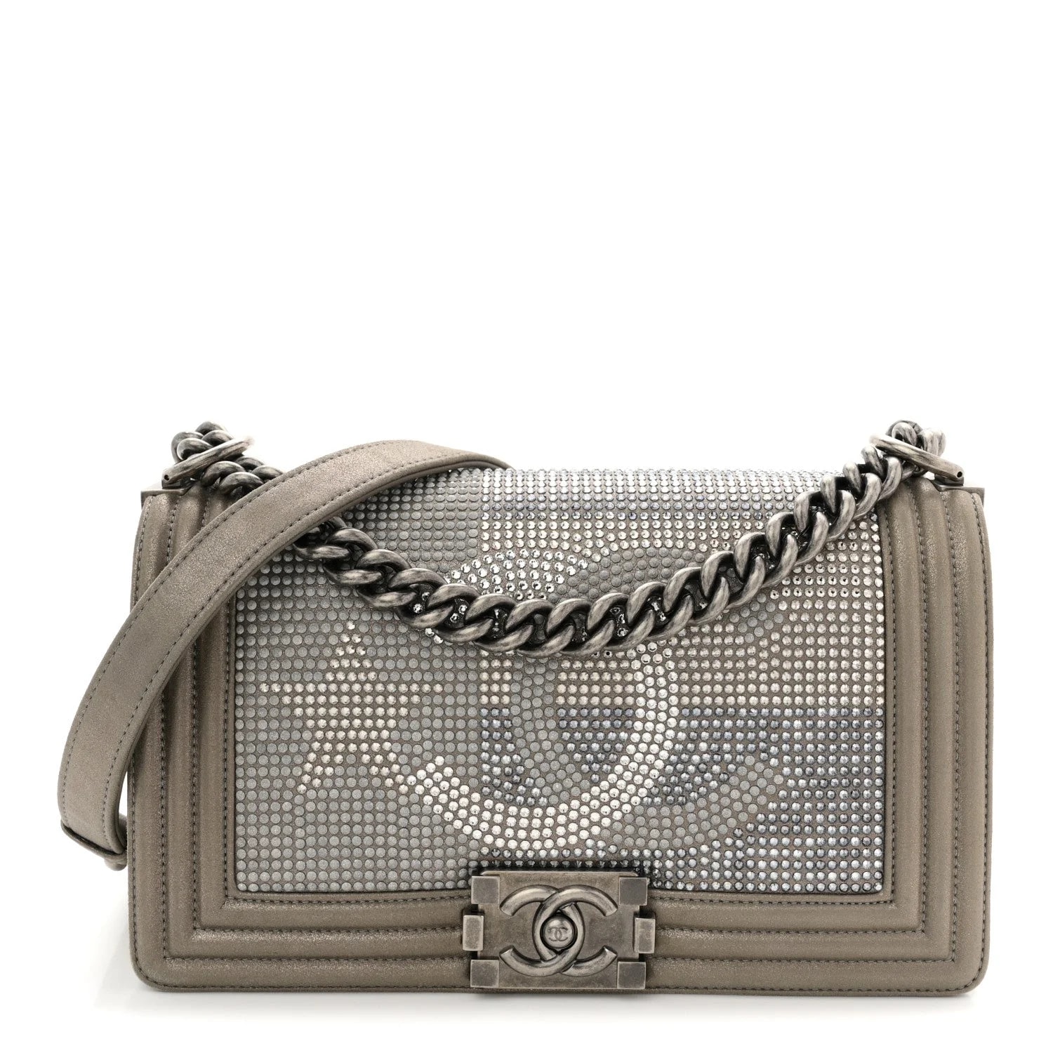 Chanel — Strass Medium Paris Dallas Boy Flap Dark — Handbag — resale