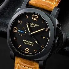 Panerai — Panerai Luminor 1950 3 Days GMT Automatic 44mm Black Dial PAM01441 Complete — Watch — resale