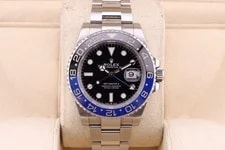 Rolex — 2021 Rolex GMT-Master II 126710BLNR Batman Silver Oyster Bracelet — Watch — resale
