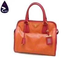 Prada — Prada Papaya Model Number Bn2578 Pawnshop Fashi — Handbag — resale