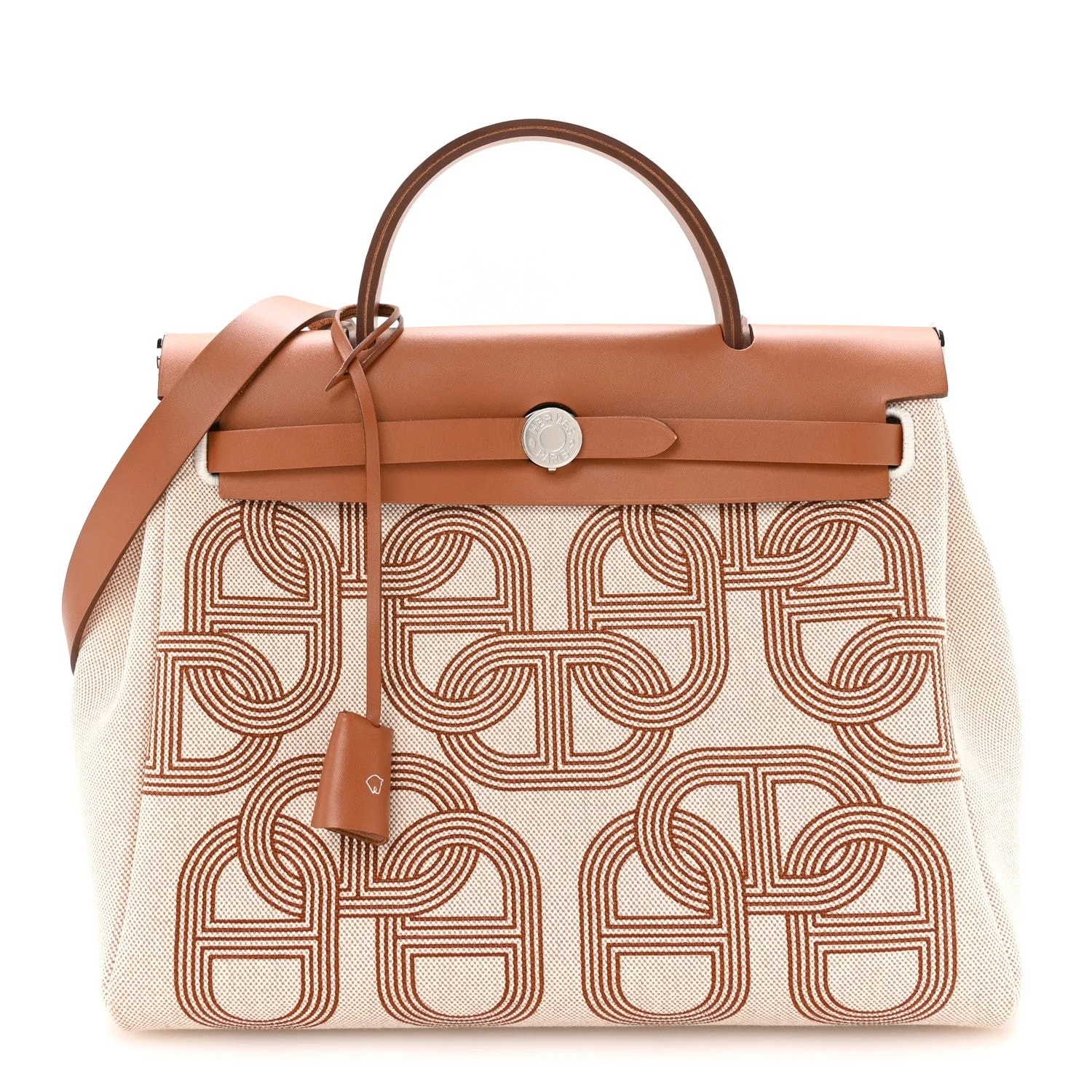 Hermès — H Plume Circuit 24 Herbag Zip Retourne 31 Naturel — Handbag — resale