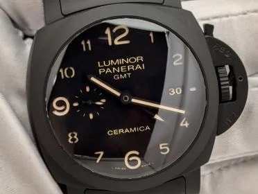 Panerai — Panerai Luminor 1950 3 Days GMT Tuttonero Ceramica 44mm + 2 Extra Straps (PAM00438) — Watch — resale