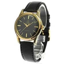 Tudor — Tudor Oyster 7959 34mm Ss/gp Black Dial Hand-Wind Leather Strap #C298 — Watch — resale