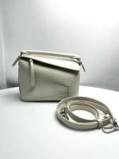 Loewe — Loewe Puzzle Mini Light Grained Crossbody Handheld Duty — Handbag — resale