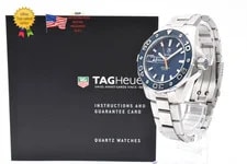 TAG Heuer — ▶️ TAG Heuer Aquaracer WAJ1112 44mm Blue Dial Quartz 500M Diver — Watch — resale