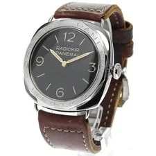 Panerai — Panerai Radiomir PAM00685 47mm SS Black Dial Hand-Wind Leather Strap #C211 — Watch — resale