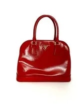 Prada — Prada Vernice Open Promenade - Medium — Handbag — resale
