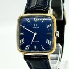 Omega — Omega Geneve Geneva Navy Manual Winding Dial Blue Navy — Watch — resale