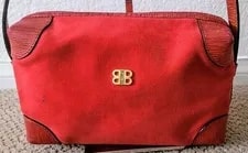 Balenciaga — Auth Balenciaga Logo & Crossbody/ Preowned — Handbag — resale