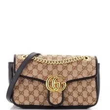 Gucci — Gucci GG Marmont Flap Diagonal Quilted With Mini — Handbag — resale