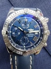 Breitling — Breitling Chronomat Evolution 44mm Blue Dial- Box and Papers (Ref. A13356) — Watch — resale