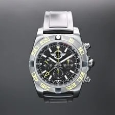 Breitling — Breitling Chronomat GMT MB0410 47mm Black Dial Rubber Strap — Watch — resale