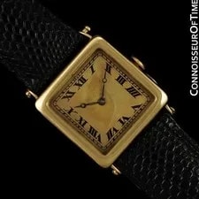 Audemars Piguet — 1920 Bernard Poitevin Ultra (Audemars PIguet) Officer's 18K Gold — Watch — resale