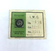 IWC — IWC Caliber 90-92 NO 9003 Main Spring FOR Parts / Repair Genuine Item — Watch — resale