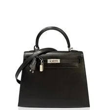 Noir — Hermes Kelly 25 89 Box (hm041026a0) — Handbag — resale