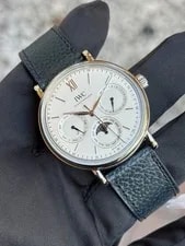 IWC — IWC Portofino Perpetual Calendar 40mm 40 Mm Steel Silver IW344601 — Watch — resale