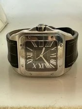 Cartier — Cartier Mans Steel Santos 100 — Watch — resale