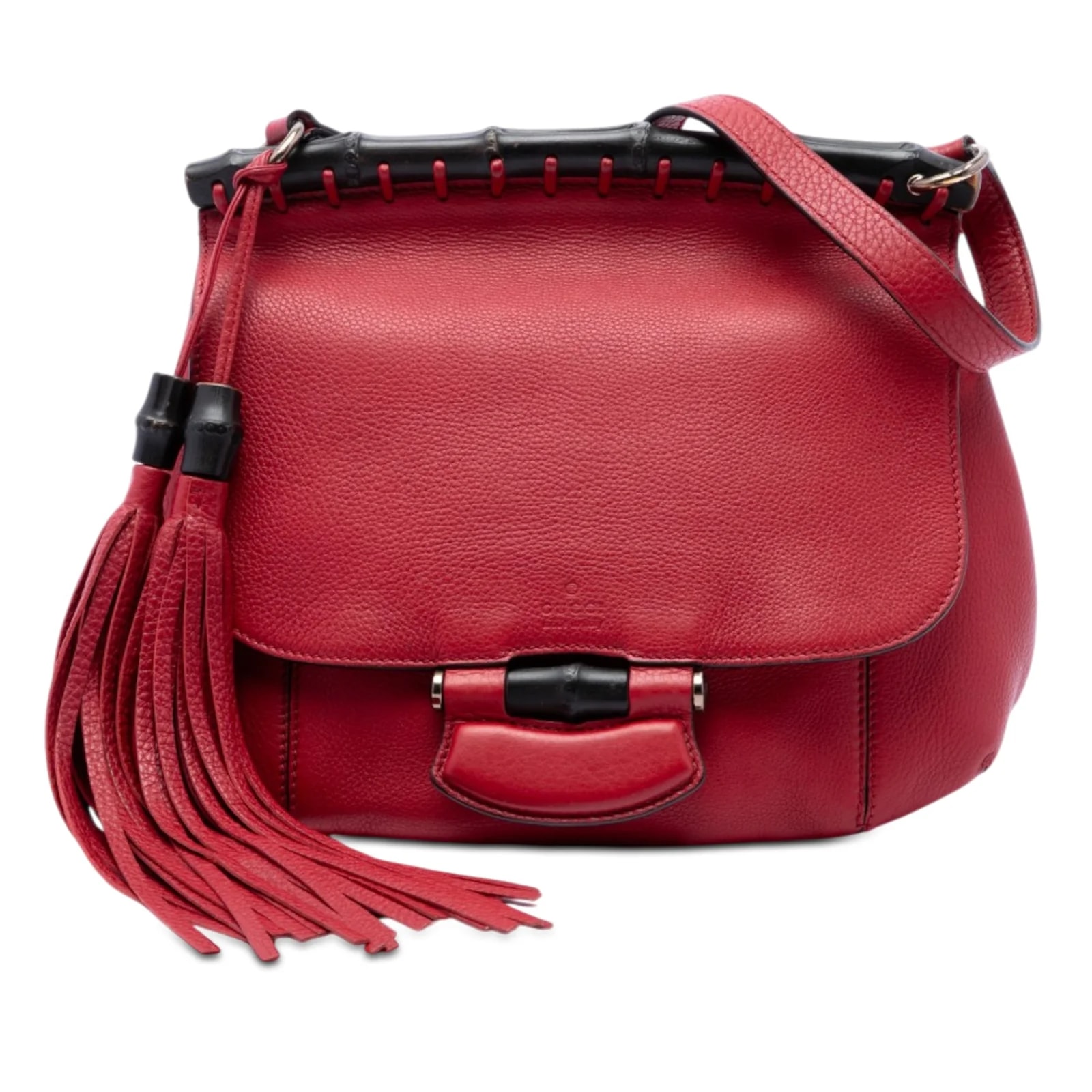 Gucci — Medium Bamboo Nouveau Fringe Crossbody — Handbag — resale