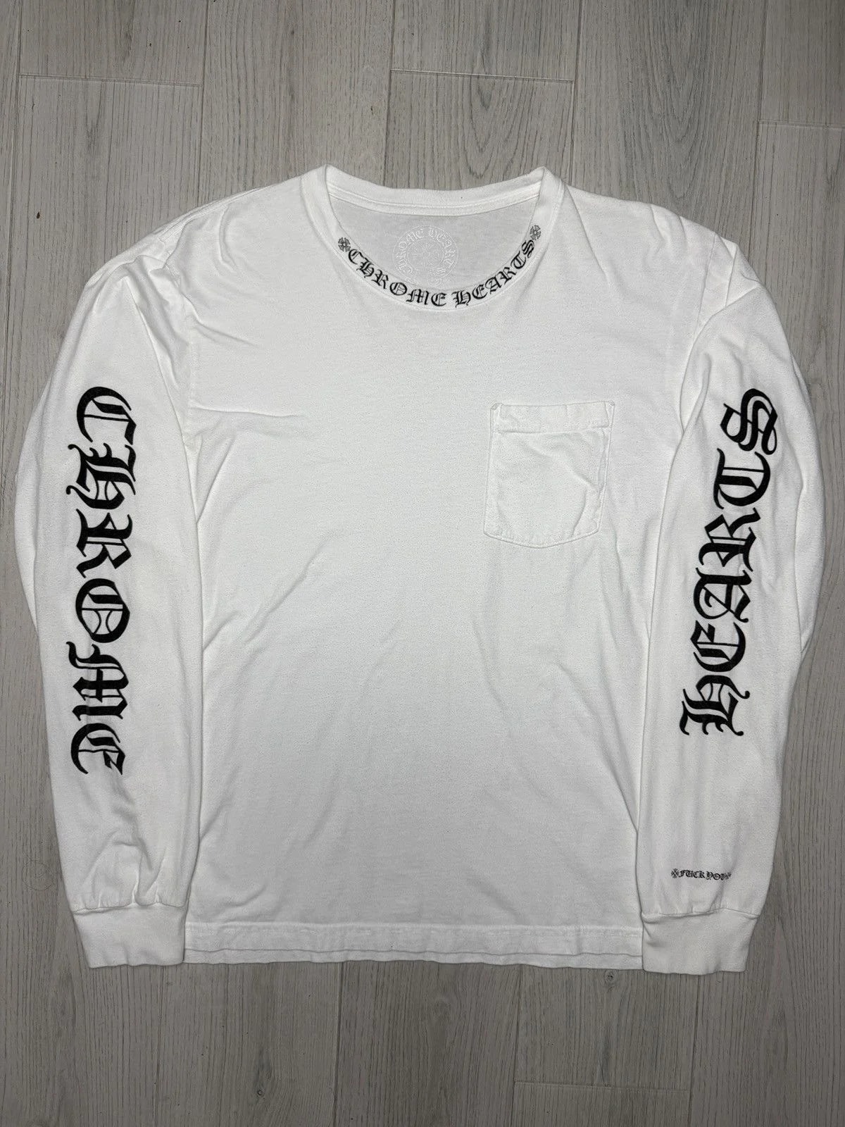 Chrome Hearts — Hearts Neck Logo Long Sleeve — streetwear — resale