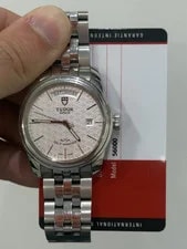 Tudor — 2019 Tudor Glamour Date-Day 56000 Steel Silver Texture Dial Automatic 39mm — Watch — resale