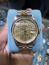 Rolex — Rolex Datejust 36 Champagne Stick Dial on Jubilee 16233 With Box — Watch — resale
