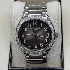Patek Philippe — Patek Philippe Twenty~4 24 Sunburst Gray Dial Steel Bracelet — Watch — resale