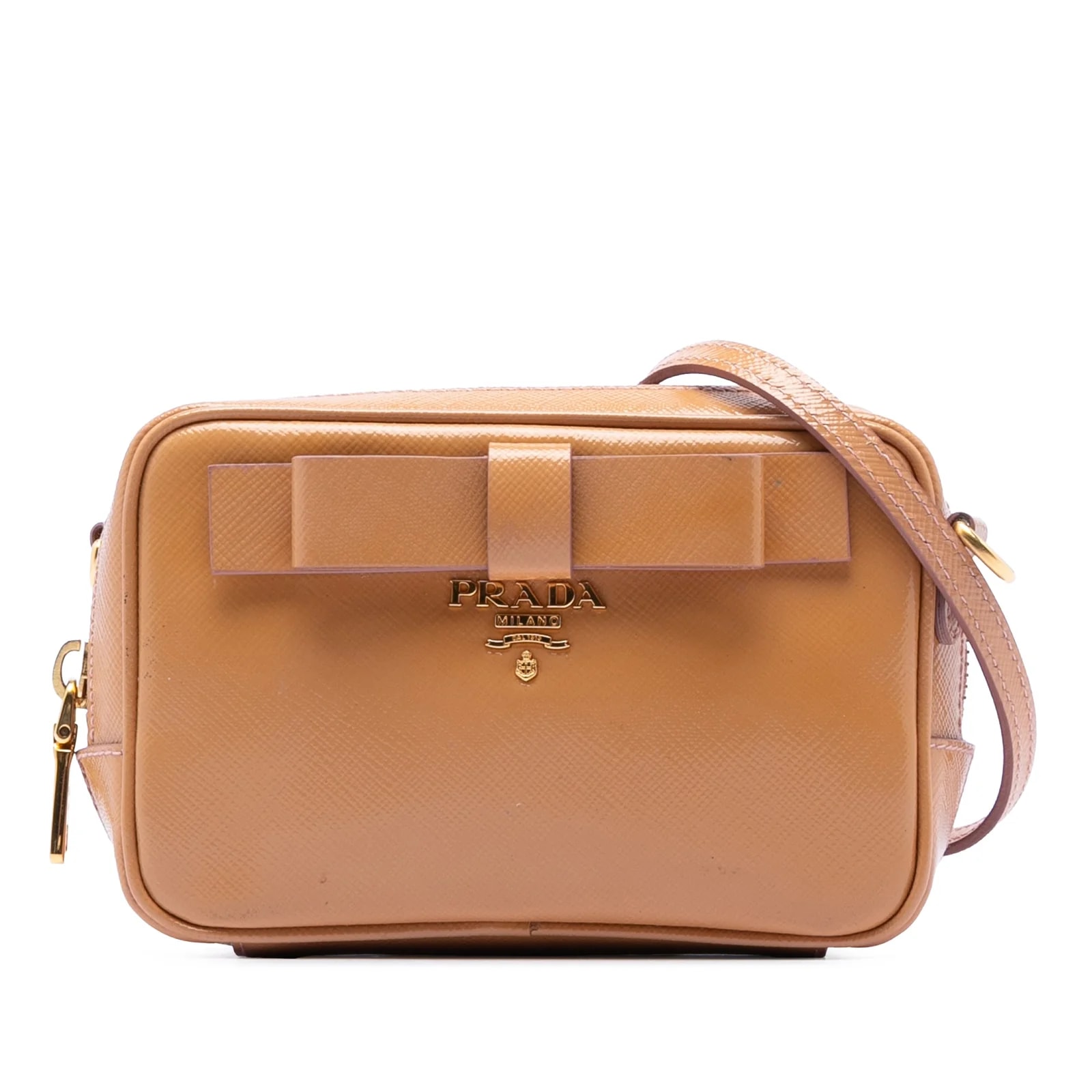 Prada — Vernice Bow Camera — Handbag — resale