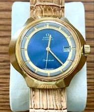 Omega — Omega Geneve Date 18K Gold Automatic ’S From Japan — Watch — resale