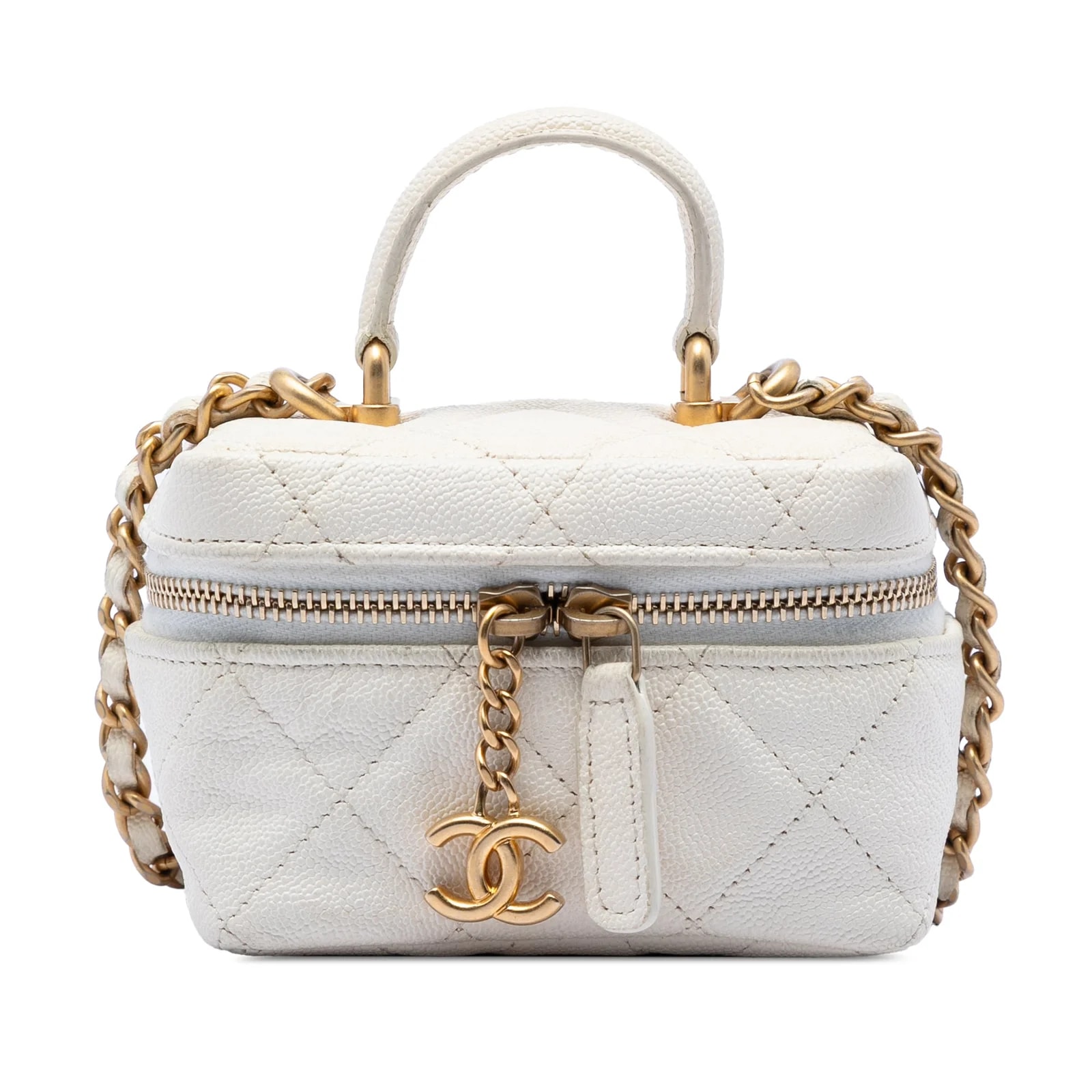 Chanel — Chain Zip Around Vanity Case — Handbag — resale