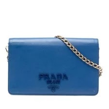 Prada — Authenticated Prada and City Calf Chain Crossbody — Handbag — resale