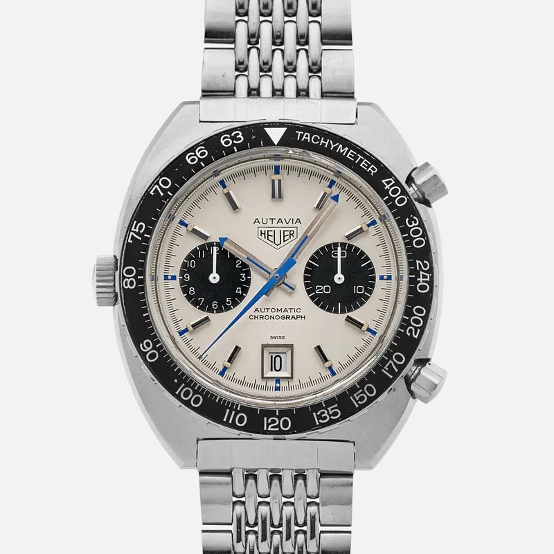 Heuer — 1970s Heuer Autavia 'Siffert' Ref. 1163 on Bracelet — Watch — resale