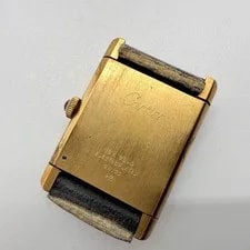 Cartier — Cartier Must Tank Gold Case White Dial Hand-wound Auth Case Only — Watch — resale