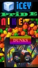 NIKE — Nike Dunk Low Custom Glitter Lace-Up Low Top — Sneaker — resale