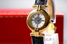 Cartier — W/ Box Cartier Must Vermeil 925 590002 Quartz From Japan — Watch — resale
