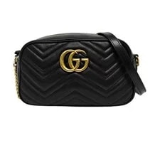 Gucci — Gucci GG Marmont Small Camera Matelassé GHW Chain Crossbody — Handbag — resale