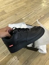 Nike — Size 9 - Nike Air Force 1 Low X Supreme Box Logo — Sneaker — resale