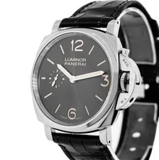 Panerai — Panerai Luminor Due 3 Days Acciaio Stainless Steel Black Arabic Dial PAM00676 — Watch — resale