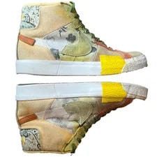 Nike SB — Nike SB Zoom Blazer Paisley Mid Melon Citron 8 9 UK 7 EU 41 — Sneaker — resale