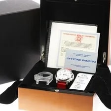 Panerai — Panerai Luminor Marina PAM00049 40mm SS White Dial Leather Strap Date #C239 — Watch — resale