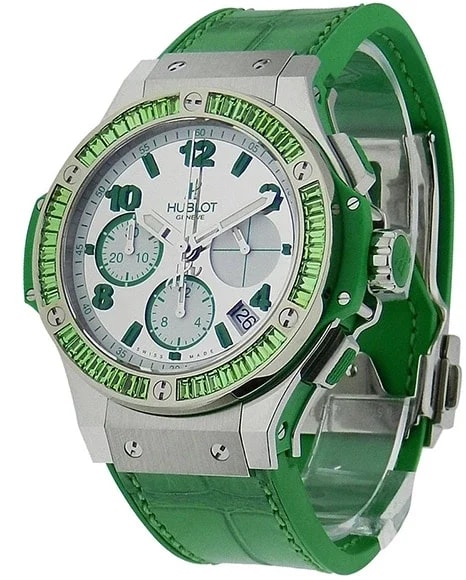 Worldofluxuryus — Hublot Big Bang Stainless Steel & Tsavorites Lady's — Watch — resale