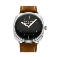 Panerai — Panerai Radiomir SLC 3 Days Steel Manual 47mm Black Dial Strap PAM 425 — Watch — resale
