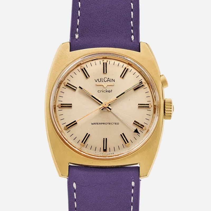 Vulcain — 1950s Vulcain Cricket in Gold Plate — Watch — resale