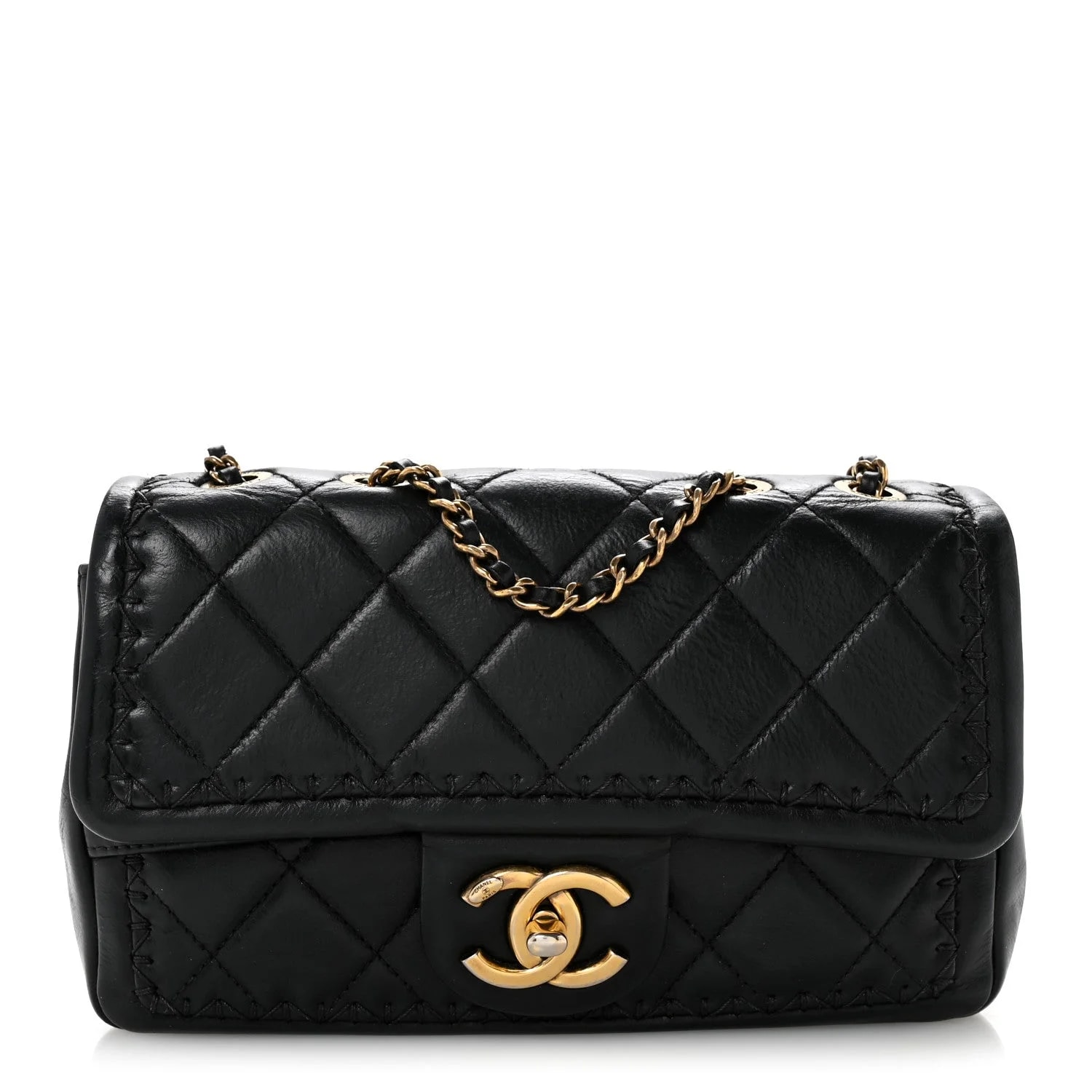 Chanel — Crumpled Whipstich Single — Handbag — resale