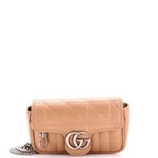 Gucci — Gucci GG Marmont Flap Mixed Matelasse Super Mini — Handbag — resale
