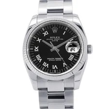Rolex — Rolex Oyster Perpetual Date 115234 Stainless Steel / 18K White Gold 34mm #TZW175 — Watch — resale