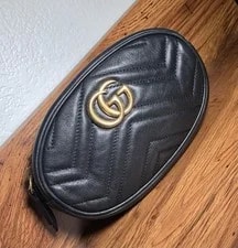 Gucci — Gucci GG MarmontMatelasse NO Belt in BlackW — Handbag — resale