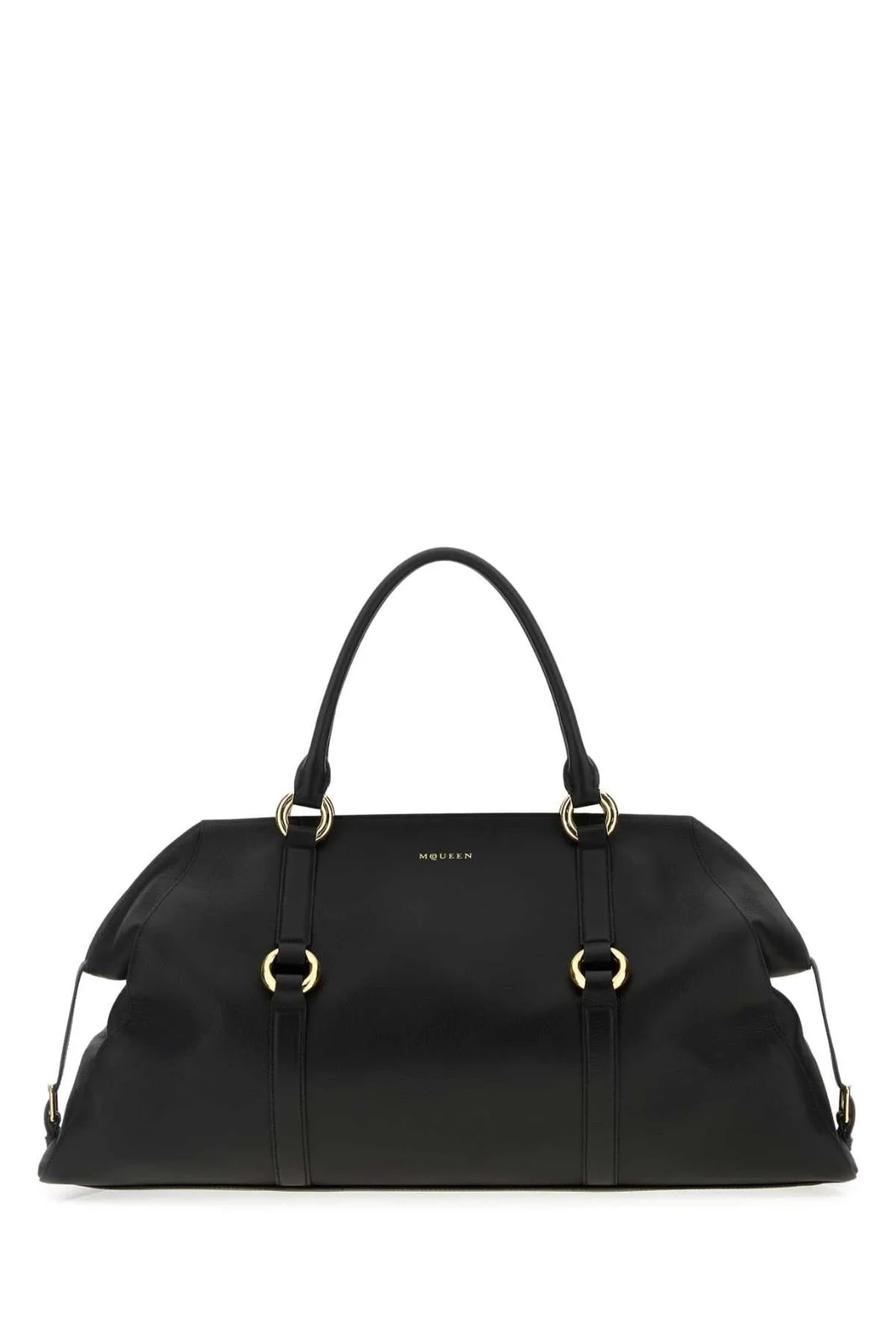 Alexander McQueen — Alexander Mcqueen Farringdon Maxi Top Handle — Calf Skinbrass — Handbag — resale