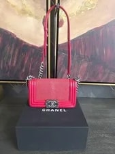 Chanel — Authentic Chanel Boy Small Galuchat Flap Ruthenium HW — Handbag — resale