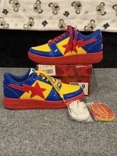 A Bathing Ape — A Bathing Ape DC Comics Bapesta Low M1 Superman ’s Size 9 Bape 1H23191907 — Sneaker — resale